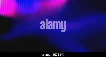 A vibrant abstract background features a gradient of deep blue and bright pink, with vertical lines and a grainy texture, evoking a sense of futuristi Stock Photo