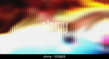 A vibrant abstract background features a dynamic interplay of fiery reds, warm yellows, and cool blues, with a textured, grainy effect creating a sens Stock Photo