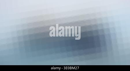 Abstract geometric pattern with a gradient of blue and grey tones, creating a sense of depth and texture Stock Photo
