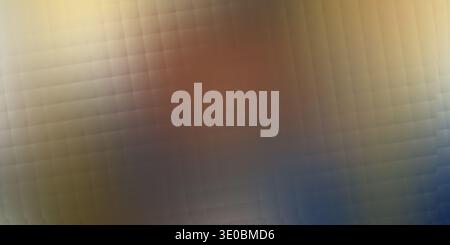 A blurry, abstract background with a textured grid pattern and a gradient of warm to cool colors, suggesting a digital or futuristic theme Stock Photo
