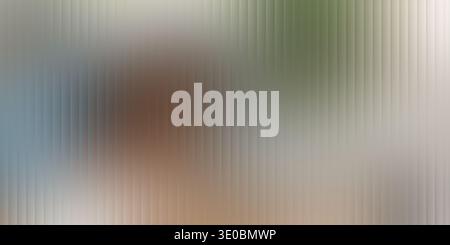 A blurred abstract background with vertical ribbed texture and soft color gradients of brown, blue, and green Stock Photo