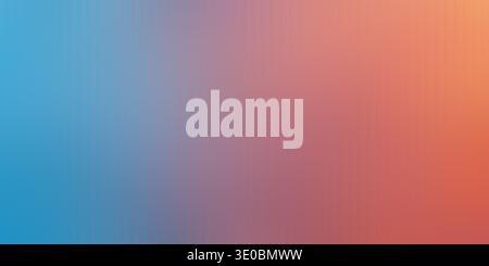 A smooth gradient transitions from cool blue on the left to warm orange on the right, creating a vibrant and modern abstract background Stock Photo