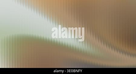 A soft, blurred abstract background with vertical ribbed texture and a gentle gradient of warm beige and cool green tones Stock Photo