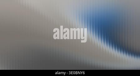 A textured abstract background with vertical lines and a gradient of silver, gray, and blue Stock Photo