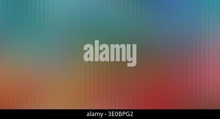 A soft gradient of teal, blue, and red blends seamlessly with subtle vertical lines creating an abstract background Stock Photo