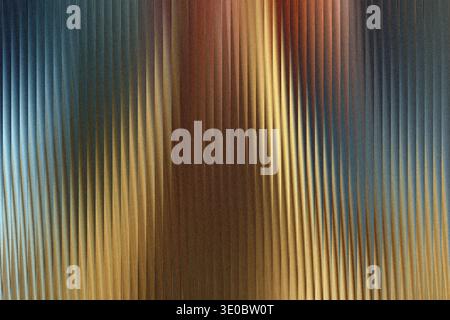 A textured, abstract background features vertical lines with a gradient of colors, transitioning from cool blues to warm golds and browns, creating a Stock Photo