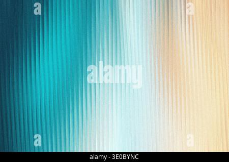 A textured abstract background features a gradient transitioning from deep teal on the left to a warm, sandy beige on the right, with vertical ribbed Stock Photo