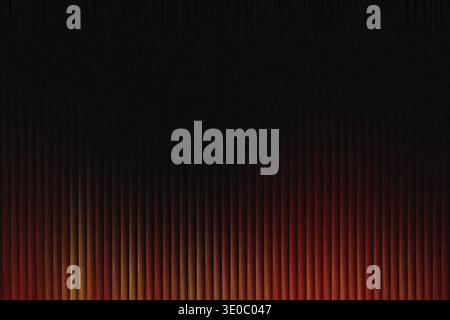 A dark background with vertical lines of red and orange light, creating an abstract and fiery effect Stock Photo
