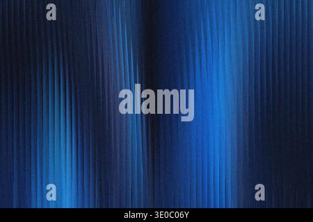 A dark blue abstract background with vertical lines and a bright blue light shining from the left Stock Photo