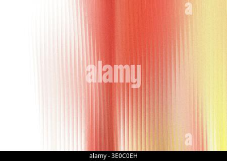 Abstract vertical lines transition from white to red and yellow, creating a vibrant, textured background Stock Photo