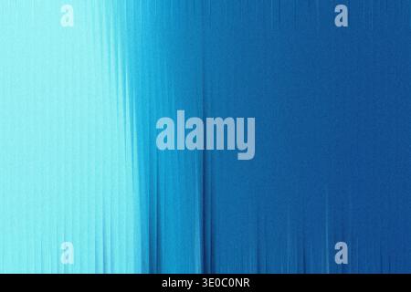 A gradient of light blue to deep blue with a textured, vertical striped pattern creates an abstract background Stock Photo