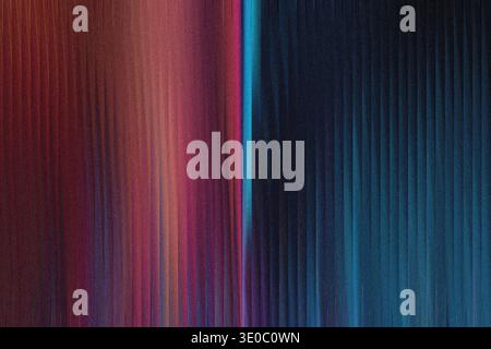 Abstract vertical lines of red, pink, and blue create a textured, grainy background with a sense of motion and depth Stock Photo