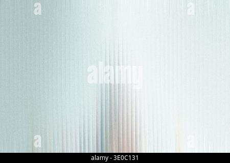 A shimmering, frosted glass texture with vertical ribbed patterns and a subtle, diffused light creating a cool, ethereal atmosphere Stock Photo