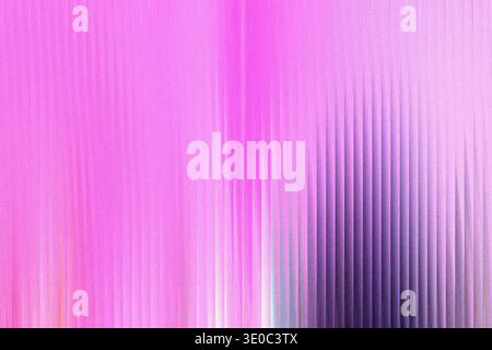 A vibrant abstract background transitions from bright pink to deep purple with a textured, vertical ribbed pattern Stock Photo