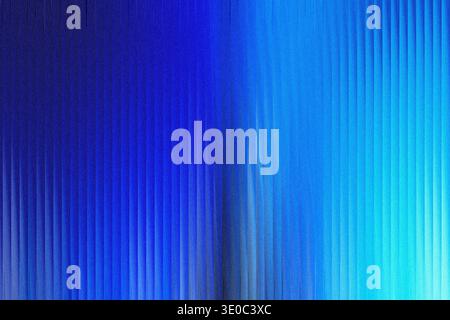 A vibrant gradient of deep blue to bright cyan flows vertically, creating an abstract textured background with subtle linear patterns Stock Photo