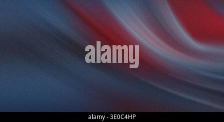 A blurred abstract background features a dark blue and red gradient with a textured surface and grainy noise Stock Photo