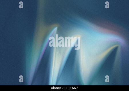 A close-up view of a vibrant blue and purple fabric with visible folds and creases, showcasing its texture and pattern in a detailed and engaging way Stock Photo