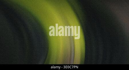 A digitally created image featuring a blurred, abstract swirl of predominantly green and black colors. The effect is smooth and visually appealing. Stock Photo
