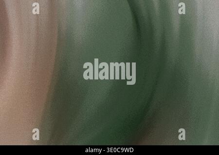 Close-up view of subtly textured fabric with a blurred effect, showcasing a gradient of taupe, green, and sage colors. The image evokes a sense of sof Stock Photo