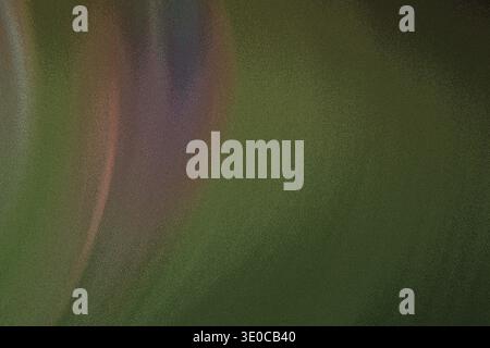 An abstract image featuring blurred, iridescent vertical streaks of color against a muted green background. The effect is soft and ethereal, suggestin Stock Photo