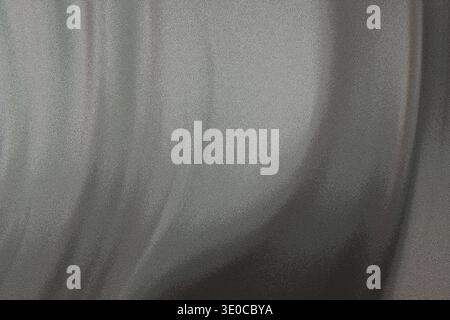 The image shows a detailed close-up view of a light gray fabric with a smooth texture. The fabric appears soft and possibly slightly wrinkled, exhibit Stock Photo