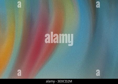 An abstract image featuring blurred, colorful vertical swirls in shades of orange, red, yellow, green, and blue, creating a dynamic and vibrant effect Stock Photo