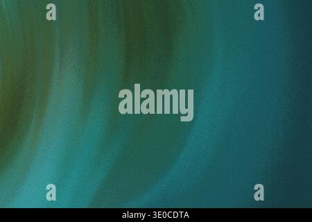 A smooth gradient transitions from a pale olive green to a deep teal, creating a flowing, abstract background texture. The image evokes a sense of cal Stock Photo