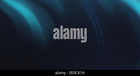 An abstract image featuring blurred teal and dark blue streaks creating a sense of movement and depth against a predominantly dark background. Stock Photo