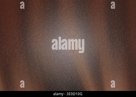 A close-up shot reveals a dark brown brushed metal surface with subtle variations in tone and texture. The image showcases a vertical brushed pattern Stock Photo