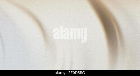 A close-up shot of a cream-colored fabric with subtle wrinkles and folds, showcasing its soft texture and smooth surface. Stock Photo
