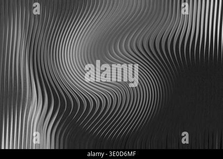 Abstract monochrome image featuring a blurred and flowing pattern with subtle gradations of light and shadow Stock Photo