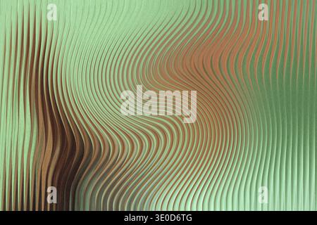 A blurry abstract image featuring shades of green and brown with indistinct shapes and soft lighting Stock Photo