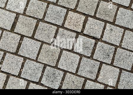 Gray cobbles textured background Stock Photo