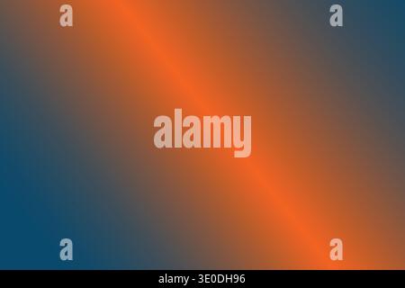 Electric Blue Orange Vibrant Gradient Background Stock Vector