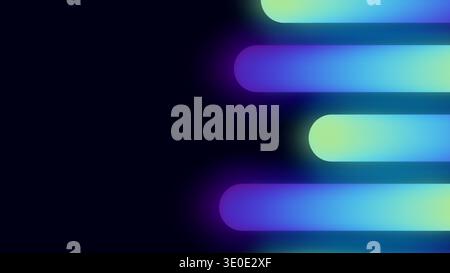 Neon blue abstract tech design with flowing lines and gradients. Perfect background for digital presentations, modern business graphics, and Stock Vector
