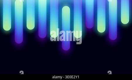 Abstract tech background with neon line blue design gradient technology pattern. This business vector features modern AI data shapes and futuristic Stock Vector