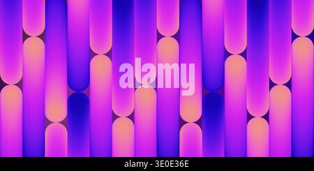 Abstract tech background with neon pink and purple gradient lines. Modern digital design for business presentations, banners, and futuristic Stock Vector