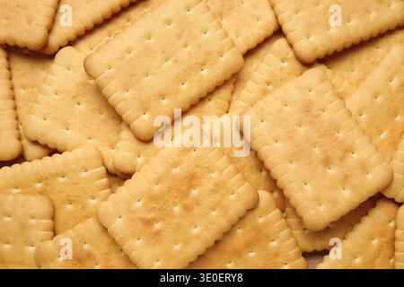 Tasty biscuits as background, closeup Stock Photo