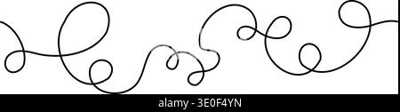 Freeform abstract continuous line Stock Vector
