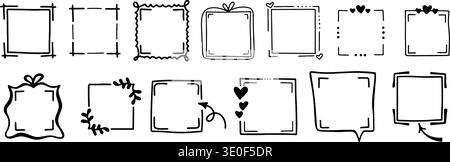 Playful QR code frames with arrows, hearts and speech bubble shapes. Designed for mobile screens, cards and stickers to highlight scan me calls to act Stock Vector
