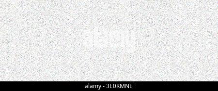 White grainy texture for granular noise bg, dot pattern overlay in gritty circle halftone. Airbrush paper surface with light brush structure, cloud Stock Vector