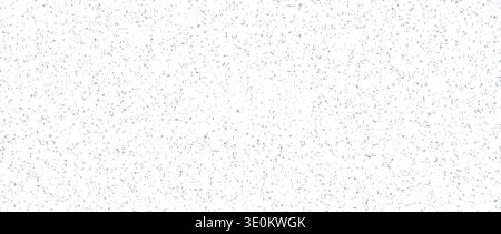 Grey seamless sand noise texture. Repeated subtle distress grit pattern wallpaper. Small grain background with speckles, flecks, particles. Scatter tiny dots surface. Vector dry speck overlay patern Stock Vector