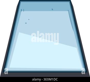 Flexible smart screen with blue display interface Stock Vector