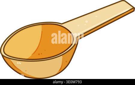 Measuring scoop illustration for cooking and baking Stock Vector