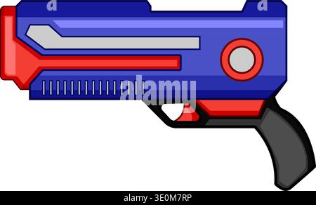 Toy blaster for children playing fun games Stock Vector