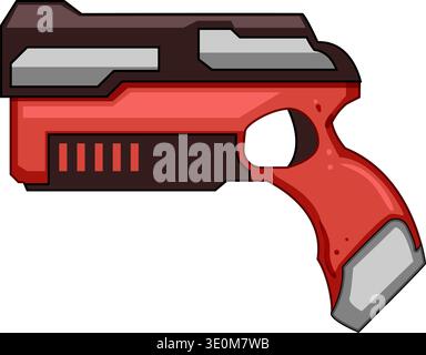 Toy foam dart blaster gun children playing item Stock Vector