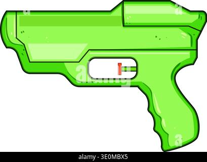 Green water blaster toy for summer fun playing Stock Vector