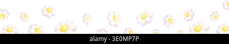 Spring background with white daisy flowers. Ideal for seasonal branding, greeting cards, web banners and elegant promotional layouts. Stock Vector