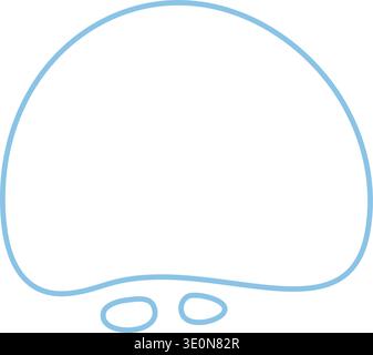 Minimal Abstract Organic Outline Shape Frame Set Stock Vector