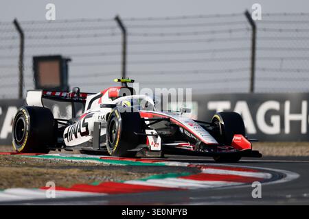 Oliver Bearman of Great Britain driving the (87) Haas F1 VF-26 Ferrari on track during practice ahead of the F1 Grand Prix of China at Shanghai International Circuit on March 13, 2026 in Shanghai, China. (Credit Image: © John Nacion/Alamy Live News) Stock Photo